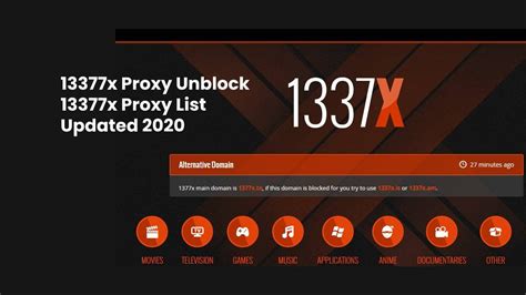 Unblock proxy sites list are useful for home and offices. 13377x Proxy Unblock - 13377x Proxy List Updated July 2020 ...