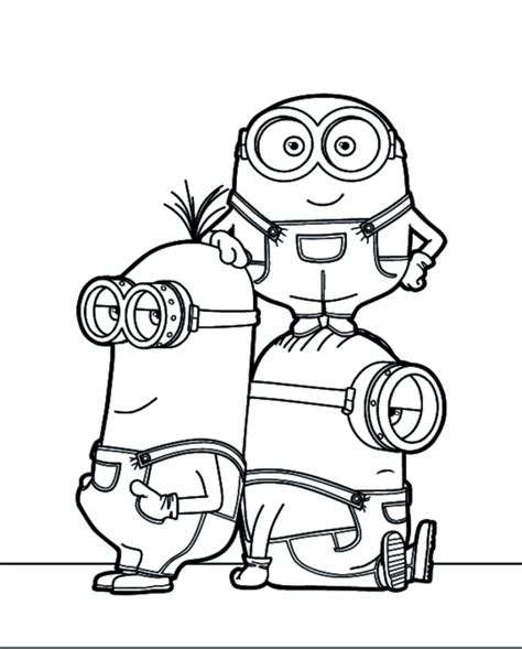Free Despicable Me 2 Coloring Pages Jinxy Kids