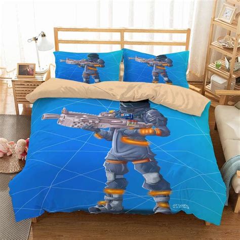 3d Customize Fortnite Bedding Set Duvet Cover Set Bedroom Set Bedlinen In 2020 Duvet Cover