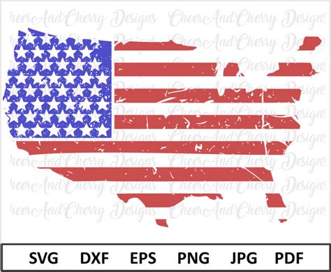 Distressed Usa Map Svg For Silhouette Cricut Vinyl America Svg Etsy