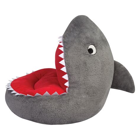 Childrens Plush Shark Character Chair