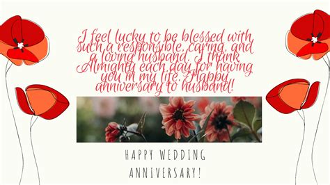 Wedding Anniversary Wishes For Husband Romantic Happy Messages