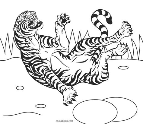 Desenhos de Tigre para colorir Páginas para impressão grátis