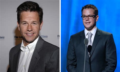 When i saw the departed, i had absolutely no idea what was going on, and it's because i thought matt damon and mark wahlberg's characters were the same person until about halfway. Mark Wahlberg gets mistaken for Matt Damon by fan - Indian ...