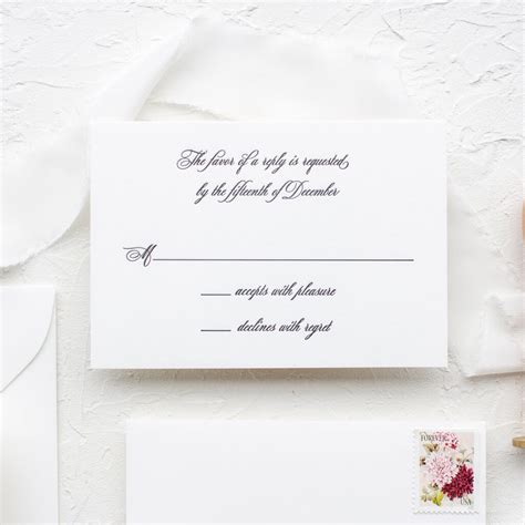 Wedding Rsvp Cards With Envelopes Invitations Stationery Personalised Wedding Rsvp Cards