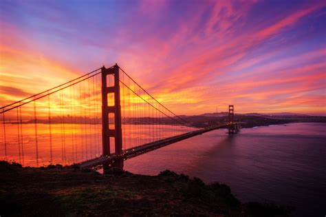 Sunrise Over The Golden Gate Bridge San Francisco Ca Flickr
