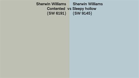 Sherwin Williams Contented Vs Sleepy Hollow Side By Side Comparison