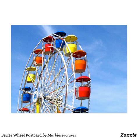 Ferris Wheel Postcard Postcard Ferris Wheel Marble