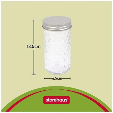 Buy Storehaus Glass Jar Container With Steel Lid High Quality Durable Online At Best Price