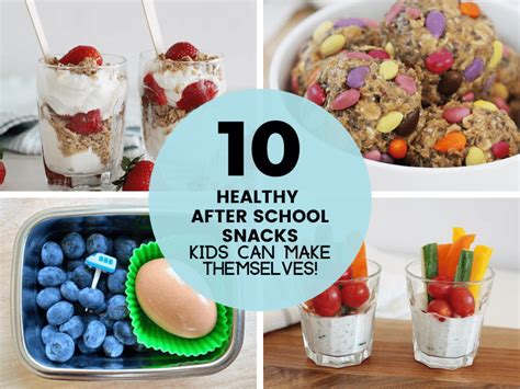 10 Healthy After School Snacks Kids Can Make Themselves Super