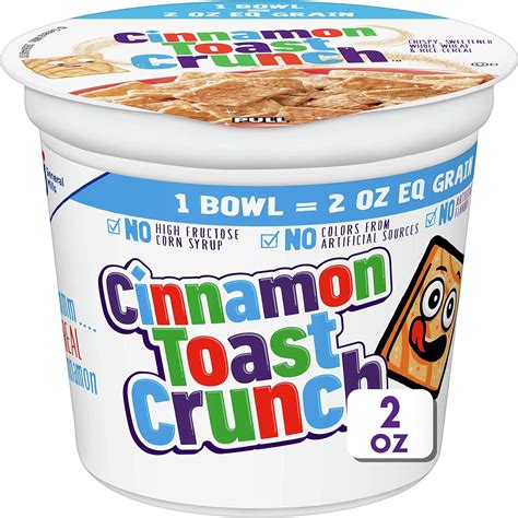 Amazon Cinnamon Toast Crunch Cereal Cup 12 Cups 2 Oz As Low As 780