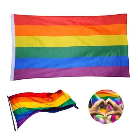 bandera lgbt pride orgullo gay arcoiris 155x88 cm meses sin intereses