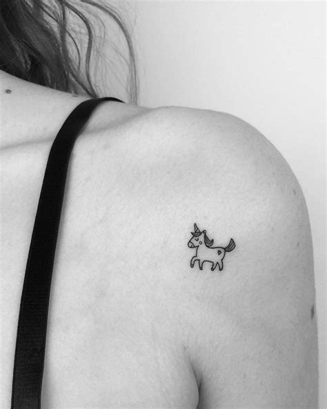 Unicorn Small Tattoo By Cagri Durmaz Mini Tattoos Tiny Wrist Tattoos