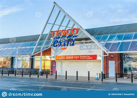 Tesco Extra Supermarket Store Entrance Editorial Photo Image Of