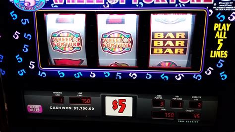 High Limit Slot Machine Jackpot 5 Wheel Of Fortune Hand Pay Youtube