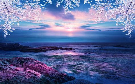 Hd Beautiful Nature Scenery Wallpaper Blue Wave Ocean