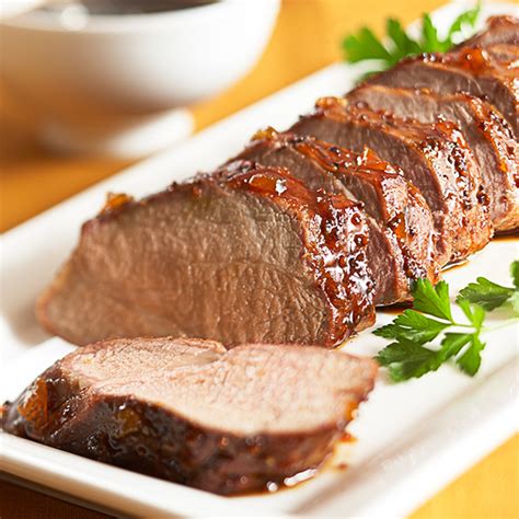 Let rest about 10 minutes. Roasted Pork Tenderloin with Apricot Mustard Glaze - Smucker's®