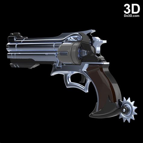 Mccree Peacekeeper Revolver Pistol Gun 3d Printable Model Stl 810 Do3d