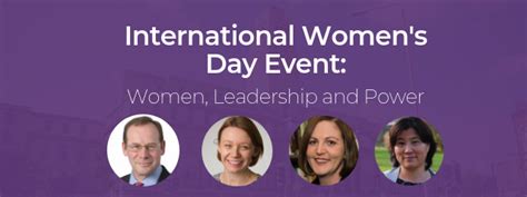 International Womens Day Event Women Leadership And Power Faculty