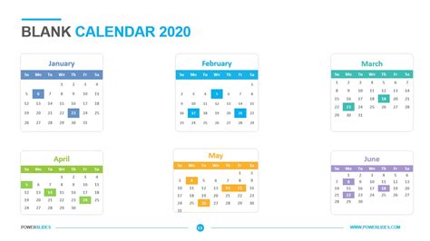 Blank Calendar 2020 Download Now Powerslides™