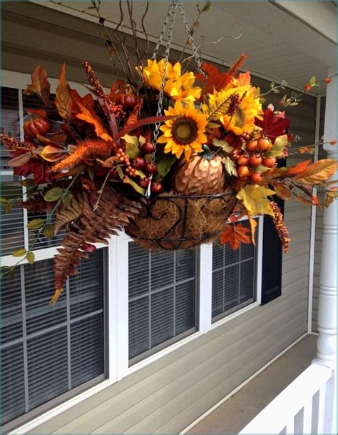 7% coupon applied at checkout. fall hanging baskets on porch - Google Search | Fall ...