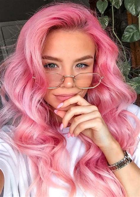 Cute Pastel Pink Hair Colors For Long Waves Hair In 2019