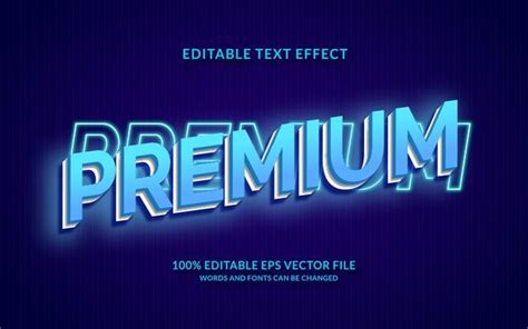 Premium Vector Premium Editable Text Effect