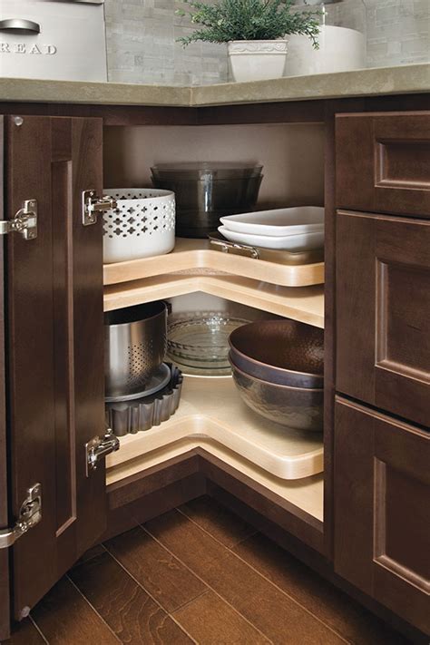 A lazy susan is almost a necessity in households across the world. Super Lazy Susan Cabinet with Wood Shelf - Homecrest
