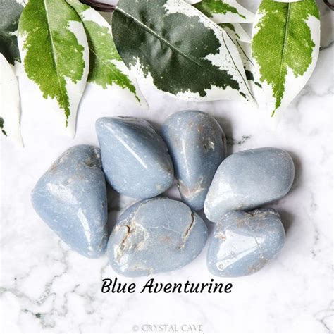 Blue Aventurine Crystal Tumbled Stone Polished Stone Etsy