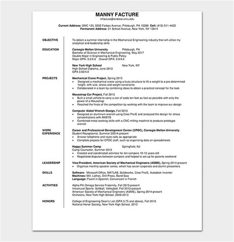 Resume tips for civil engineers. Fresher Resume Template - 10+ Samples, Examples & Formats