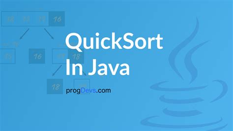 Quicksort In Java Algorithm Implementation Examples Programming