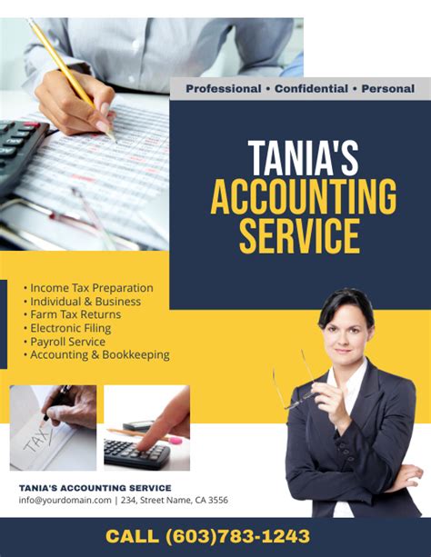 Accounting Service Flyer Poster Ad Template Postermywall