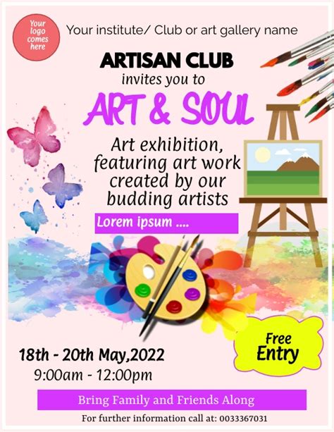 Art Exhibition Template Postermywall