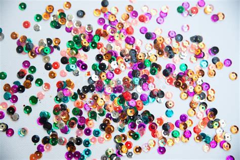 Colored Sequins Stock Image Image Of Bright Decorative 75515599