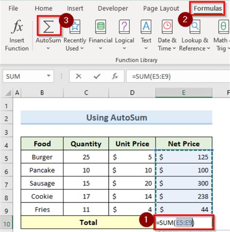 How To Use Sum Function In Excel 6 Easy Examples