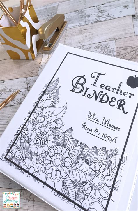 Personalized Teacher Binder 30 Editable Covers To Choose From