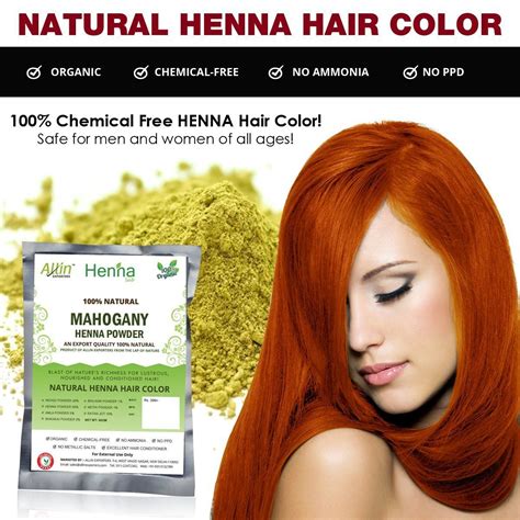 Allin Exporters Mahogany Henna Hair Color 100 Organic And Chemical