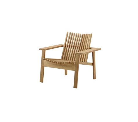 Cane Line Amaze Lounge Chair Wooden Outdoor Patio Furniture Ultra