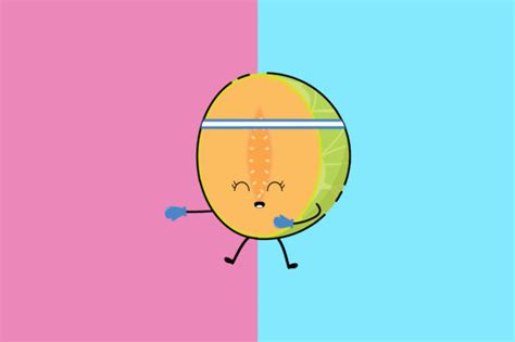Melon Kawaii Cute Illustration Graphic By Purplebubble · Creative Fabrica
