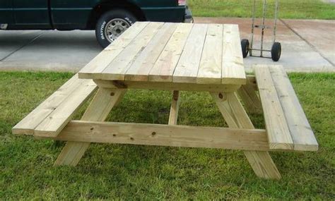 All 2x6 Picnic Table Custom Made Furniture Picnic Table Furniture