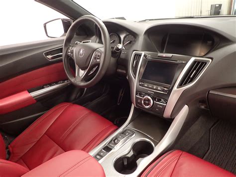 Pre Owned 2018 Acura Tlx Wa Spec Pkg Red Leather Sedan In Manheim
