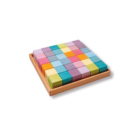36 Cubes Pastel Grimms Tangram Montessori