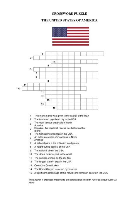 Usa Today Crossword Printable Version Printable Crossword Puzzles Usa