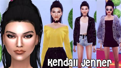 Sims 4 Kendall Jenner Cas Lookbook Youtube