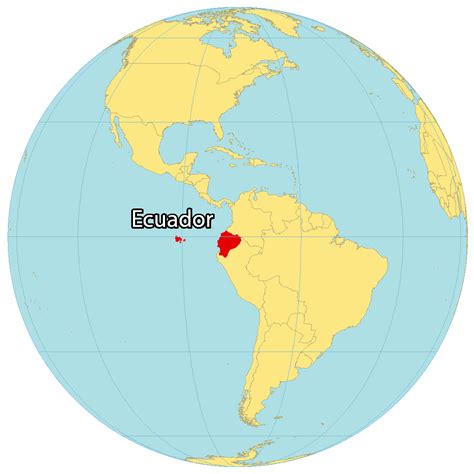 Show Ecuador On World Map