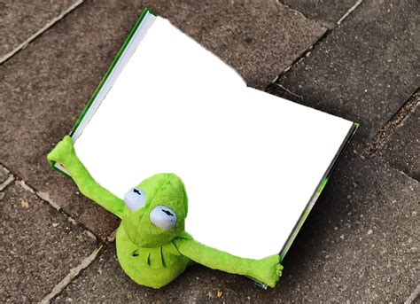 Meme Sign Muppets Tvshow Kermit Frog Book