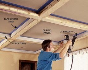 Before you begin condition (acclimate) your panels to the room. Ceiling Panels: How to Install a Beam and Panel Ceiling ...
