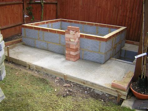 For some reason the instructions for this diy hot tub kit this classic hillbilly hot tub has all the requisite parts: Wide angle shot of finished base--cement hot tub | Inspiration...GARDEN | Pinterest | Angle ...