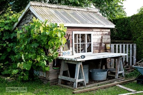 Rustic Shed 2 Instant Sawhorse Potting Bench With A Flowerbed