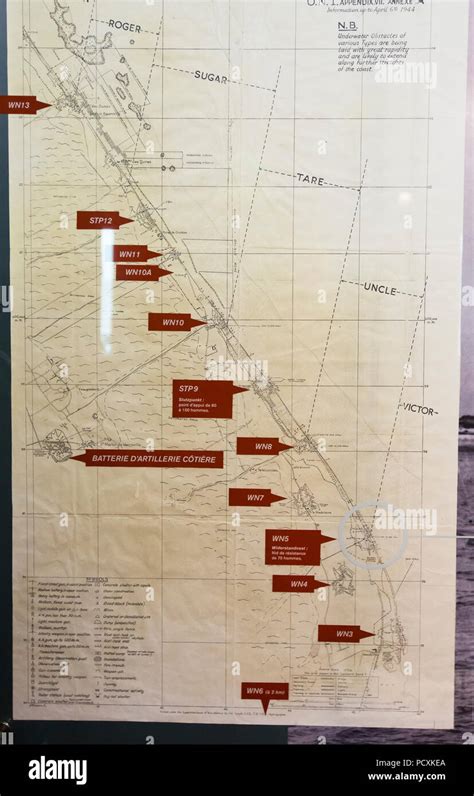 A Map Of German Defenses At The Utah Beach D Day Museum Normandy